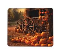 Mouse Pad Computer Mousepad with Anti-Slip Rubber Base Fall pumpkin Season Mouse Mat Washable Gaming Mousepad Portable Keyboard Pad for Laptop Office Home 7 x 8.6 in