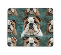 Mouse Pad Computer Mousepad with Anti-Slip Rubber Base Funny English Bulldog Mouse Mat Washable Gaming Mousepad Portable Keyboard Pad for Laptop Office Home 7.9 x 9.5 in