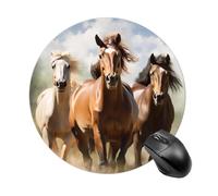 Mouse Pad Computer Mousepad with Anti-Slip Rubber Base Gaming Mouse Mat | Animales Horses Mouse Mat Washable Gaming Mousepad Portable Keyboard Pad Non-Slip Desk Mat Mouse Pad for Office Home