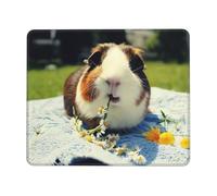 Mouse Pad Computer Mousepad with Anti-Slip Rubber Base Guinea Pigs Mouse Mat Washable Gaming Mousepad Portable Keyboard Pad for Laptop Office Home 7.9 x 9.5 in