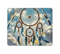 Mouse Pad Computer Mousepad with Anti-Slip Rubber Base Native American Dream Catcher Mouse Mat Washable Gaming Mousepad Portable Keyboard Pad for Laptop Office Home 10 x 12 inch