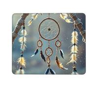 Mouse Pad Computer Mousepad with Anti-Slip Rubber Base Native American Dream Catcher Mouse Mat Washable Gaming Mousepad Portable Keyboard Pad for Laptop Office Home 8.3 x 10.3 in