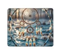 Mouse Pad Computer Mousepad with Anti-Slip Rubber Base Native American Dream Catcher Mouse Mat Washable Gaming Mousepad Portable Keyboard Pad for Laptop Office Home 8.3 x 10.3 in