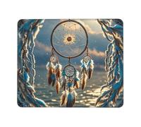 Mouse Pad Computer Mousepad with Anti-Slip Rubber Base Native American Dream Catcher Mouse Mat Washable Gaming Mousepad Portable Keyboard Pad for Laptop Office Home 7 x 8.6 in