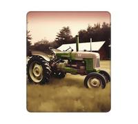 Mouse Pad Computer Mousepad with Anti-Slip Rubber Base Old Tractor Photo Farm Mouse Mat Washable Gaming Mousepad Portable Keyboard Pad for Laptop Office Home 25x30 cm