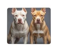 Mouse Pad Computer Mousepad with Anti-Slip Rubber Base Pitbull Dogs Mouse Mat Washable Gaming Mousepad Portable Keyboard Pad for Laptop Office Home 10 x 12 inch