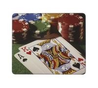 Mouse Pad Computer Mousepad with Anti-Slip Rubber Base Poker Tournament Mouse Mat Washable Gaming Mousepad Portable Keyboard Pad for Laptop Office Home 7.9 x 9.5 in