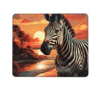 Mouse Pad Computer Mousepad with Anti-Slip Rubber Base Sunset zebra Mouse Mat Washable Gaming Mousepad Portable Keyboard Pad for Laptop Office Home 7.9 x 9.5 in