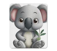 Mouse Pad Computer Mousepad with Stitched Edges Cute Mouse Mat with Non-Slip Rubber Base Cartoon Koala Wireless Mice Mat for Laptop Gaming Office