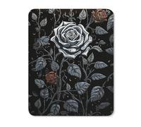 Mouse Pad Computer Mousepad with Stitched Edges Cute Mouse Mat with Non-Slip Rubber Base Rose Gothic Wireless Mice Mat for Laptop Gaming Office