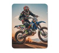 Mouse Pad Computer Mousepad with Stitched Edges Cute Mouse Mat with Non-Slip Rubber Base Sport Motorcycle Motocross Racing Theme Wireless Mice Mat for Laptop Gaming Office