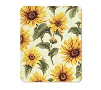 Mouse Pad Computer Mousepad with Stitched Edges Cute Mouse Mat with Non-Slip Rubber Base Summer Sunflower Wireless Mice Mat for Laptop Gaming Office