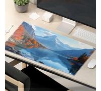 Mouse Pad Cool Autumn Reflections In The Mountains Mouse Pad Desk Pad Large Gaming Mousepad