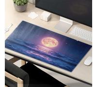 Mouse Pad Cool Full Moon Over The Ocean At Night Mouse Pad Desk Pad Large Gaming Mousepad
