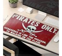 Mouse Pad Cool Jolly Roger: Pirates Only Mouse Pad Desk Pad Large Gaming Mousepad