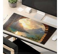 Mouse Pad Cool Sunset Over The Lake And Mountains Mouse Pad Desk Pad Large Gaming Mousepad