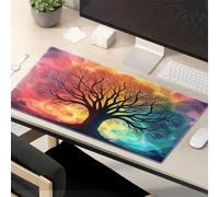 Mouse Pad Cool Tree Of Life: A Colorful Symphony Mouse Pad Desk Pad Large Gaming Mousepad