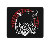 Mouse Pad Cool Viking Wolf Desk Mat Durable Mousepad Non-Slip Mouse Mats For Home Computers Work 25X30CM