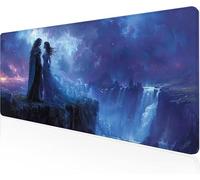 Mouse Pad Couple Gaming Mouse Pad Landscape Large Desk Mat 1000x400x3mm,Work From Home Essentials Non-Slip Rubber Base Special Textured Water-Resistant Surface Wear-Resistant For Office Laptop Y1-225