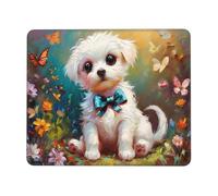 Mouse Pad Cute Dog Small Mouse Mat 27 x 22cm with Non-Slip Rubber Base, Waterproof Mousepad, Gaming Mousemat for Women Kids Men Laptops Keyboard Tray Home Traveling Office Accessories D-459