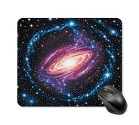 Mouse Pad Cute Non-Slip Rubber Base Desk Mat Constellation Star Clusters Galaxies Funny Square Mousepad for Office & Gaming, Decorative Computer Accessories for Home Office Desk
