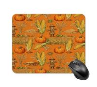 Mouse Pad Cute Non-Slip Rubber Base Desk Mat Harvest Time Funny Square Mousepad for Office & Gaming, Decorative Computer Accessories for Home Office Desk