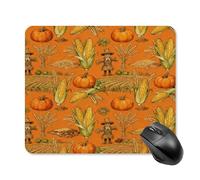 Mouse Pad Cute Non-Slip Rubber Base Desk Mat Harvest Time Funny Square Mousepad for Office & Gaming, Decorative Computer Accessories for Home Office Desk