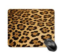 Mouse Pad Cute Non-Slip Rubber Base Desk Mat Leopard Skin Funny Square Mousepad for Office & Gaming, Decorative Computer Accessories for Home Office Desk