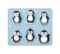 Mouse Pad Cute Penguins Mouse Mat Computer Gaming Mouses Pad with Anti-Slip Rubber Base Washable Mouses Mat for Laptop Computer Mats for Office Gaming11.8 x9.8