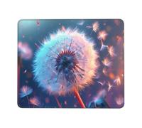 Mouse Pad Dandelion Small Mouse Mat 42 x 35cm with Non-Slip Rubber Base, Waterproof Mousepad, Gaming Mousemat for Women Kids Men Laptops Keyboard Tray Home Traveling Office Accessories D-663