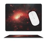 Mouse Pad Darkness Bursts Into Red Light Mouse Mat Washable Non-slip Mouses Mats for Man Woman Laptop Gaming Desk Pad Desktop Protector Mat for Office Home Work