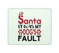 Mouse Pad Dear Santa It Was My Dog'S Fault. Dog Christmas Mouse Mats Comfort Mousepad Non-Slip Desk Mat For Home Computers Work 25X30CM