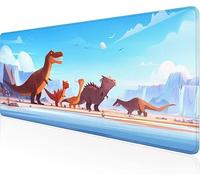 Mouse Pad Dinosaur Gaming Mouse Pad Blue Sky Large Desk Mat 1000x400x3mm,Work From Home Essentials Non-Slip Rubber Base Special Textured Water-Resistant Surface Wear-Resistant For PC,Laptop Y1-197