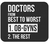 Mouse Pad Doctors Doctors From Best To Worst Ob Gyns Desk Mat Non-Slip Mousepad Durable Mouse Mats For Computers Work Office 25X30CM