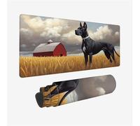 Mouse Pad Dog Pattern Design, Farm Mouse Mat Large 800x400x3mm, Waterproof XXL Mousepad with Seamed Edges and Non-Slip Rubber Base, Office Desk Accessories for Desk Decor, Gamer Gifts for Men,Model708