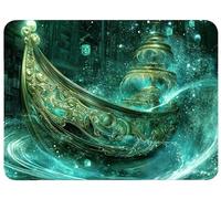 Mouse Pad Dream Mouse Mat 11.4x9.4in Desk Mat Office Accessories Improves Speed and Accuracy Mousepad with Stitched Edges and Anti Slip Rubber Base for Esport Gaming, Gifts, Sailboat Desk Pad,Model738