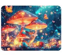 Mouse Pad Dream Mouse Mat 9.84x8.2in Desk Mat Office Accessories Improves Speed and Accuracy Mousepad with Stitched Edges and Anti Slip Rubber Base for Esport Gaming, Gifts, Mushroom Desk Pad,Model849