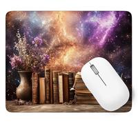 Mouse Pad Dream, Small Mouse Mat 420 x 350 mm, Desk Mat with Waterproof Design, Premium-Textured Square Mousepad Book, Smooth Surface, Gaming Office Mousemat for Keyboard Decor Gifts Christmas p1j-257