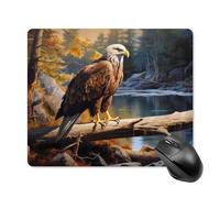 Mouse Pad, Ea-Gle In The Morning Comfortable Mouse Mat Washable Gaming Mousepad For Pc Typing Work 25X30Cm
