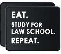 Mouse Pad Eat Study For Law School Repeat Gaming Mouse Pad Home 25x30CM
