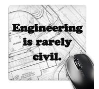 Mouse Pad Engineering Is Rarely Civil Civil Engineer Improves Speed And Precision Desk Pad Soft Mice Mat For Desk Work Laptop 25X30Cm