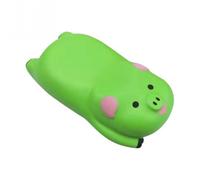 Mouse Pad Ergonomic Mousepad Memory Foam Design Pig Shape Cartoon Animal Wrist Mat For Office Computer Laptop,Comfortable and Pain Relief (green)