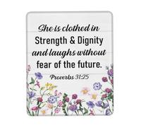 Mouse Pad Faith Decor She is Clothed in Strength and Dignity Table Pad