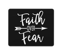 Mouse Pad Faith Over Fear Christia Mouse Mats Soft Mousepad Non-Slip Desk Mat For Office Work Computers 25X30CM