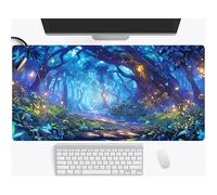 Mouse Pad Fantasy Jungle XXL Gaming mouse pad 1000x500x3mm Extended Desk Mat,with Non-Slip Base and Stitched Edge,Soft Smooth Surface Mousepad,Improved Precision and Speed