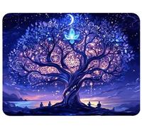 Mouse Pad Fantasy Mouse Mat 14.1x11.8in Desk Mat Office Accessories Improves Speed and Accuracy Mousepad with Anti Slip Rubber Base for Esport Computer, Gaming, Gifts, Tree Of Life Desk Pad, Model636