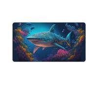 Mouse Pad Fantasy Shark Extended Mouse Pad 40x75cm Desk Mat for Gaming Sensors Low Surface Friction Non Slip Mac And PC Gaming Accessories