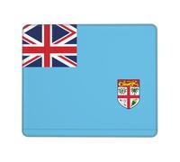 Mouse Pad Fiji Flag Square Mouse Pad Office Laptop Computer Desk Wireless Mouse Non Slip Rubber Base Washable 10 X 12 Inch Keyboard Pad