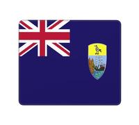 Mouse Pad Flag Of Saint Helena Print Mouse Pad With Stitched Edges Gaming Mousepad Soft For Computer Desk Home 25X30Cm