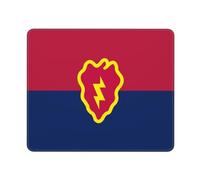 Mouse Pad Flag Of The United States Army 25Th Infantry Division Mouse Mats Non-Slip Mousepad Durable Desk Mat For Work Home Office 25X30CM